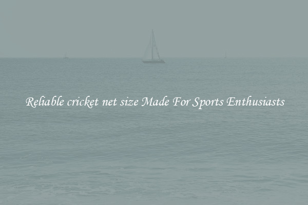 Reliable cricket net size Made For Sports Enthusiasts