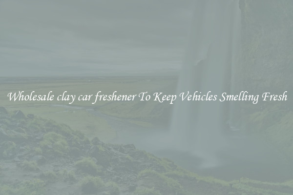 Wholesale clay car freshener To Keep Vehicles Smelling Fresh