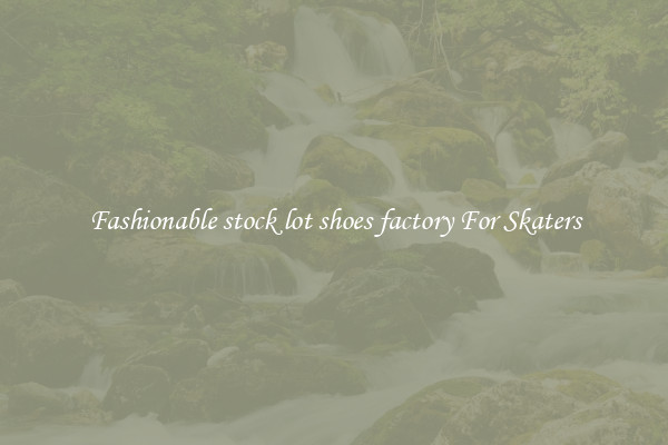 Fashionable stock lot shoes factory For Skaters