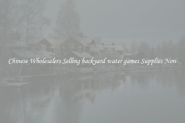 Chinese Wholesalers Selling backyard water games Supplies Now