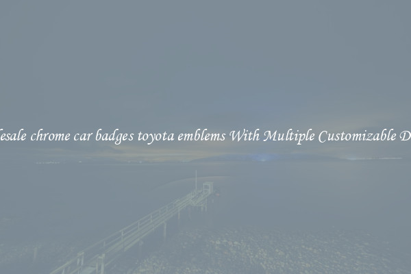 Wholesale chrome car badges toyota emblems With Multiple Customizable Designs