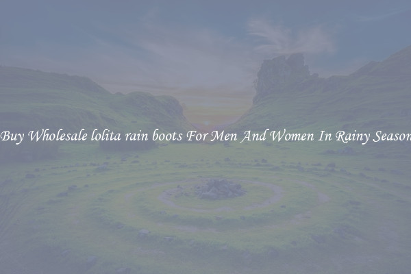Buy Wholesale lolita rain boots For Men And Women In Rainy Season