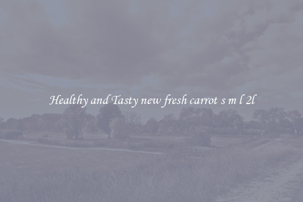 Healthy and Tasty new fresh carrot s m l 2l