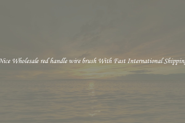 Nice Wholesale red handle wire brush With Fast International Shipping