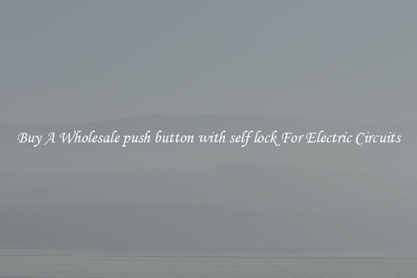 Buy A Wholesale push button with self lock For Electric Circuits